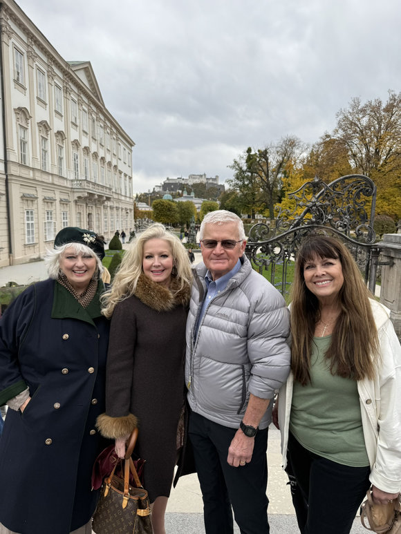At the top of the DoReMi steps in Mirabell Gardens. What memories. 