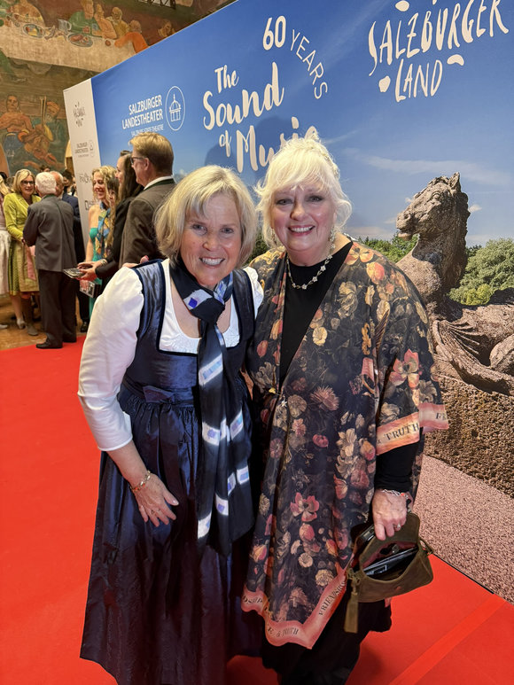 In October we celebrated the 60th Anniversary in Salzburg with the other 4 non-Trapps. At the Gala event here with Elizabeth von Trapp. We all had a blast. 