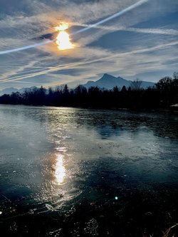 View across the lake