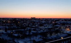 Sunset over Yellowknife