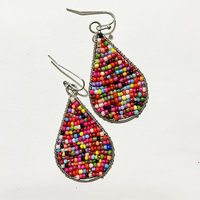 Multi Bead Teardrop Earring