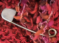 4" silver Gather It Pin