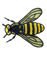 Bee Beaded Brooch