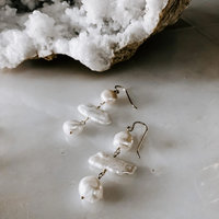 Pearl Moonlight Totem Earrings ♥ AC Art
