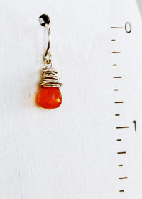 Carnelian Mini Earrings ♥ AC Art