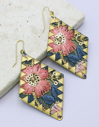 Pink Cave Earrings ♥ AC Art
