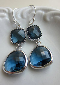Sapphire Double Dot earrings ♥ AC Art 