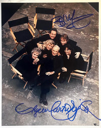 #36.7 JUNE'S STASH - Lost In Space TV Guide cast shoot bundle - 2 photos - 4 signatures