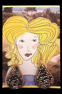 Multi Bead earrings & AC Art ♥