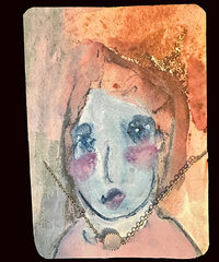 Blush Square Gem Necklace ♥ AC Art