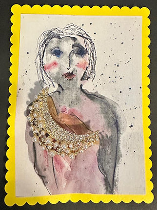 Pearl Moon Brooch + AC art