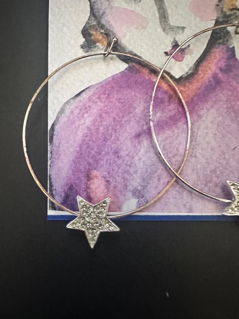 Ring Around A Star earrings & AC Art ♥