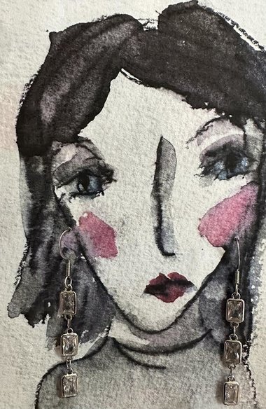 Crystal Steps Earrings + AC Art ♥