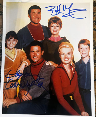 #305 JUNE'S STASH - Lost In Space - Season 1 color Cast - Signed by Angela & Bill