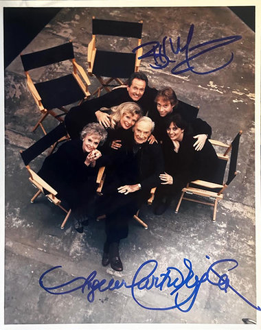 #36.7 JUNE'S STASH - Lost In Space TV Guide cast shoot bundle - 2 photos - 4 signatures